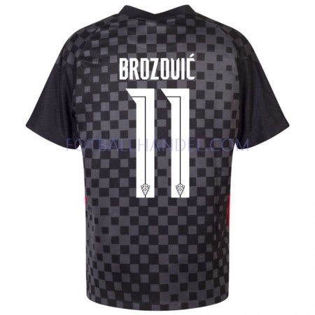 Herre Fotballdrakter Kroatia Marcelo Brozovic 11 Borte Euro 2020 Kortermet